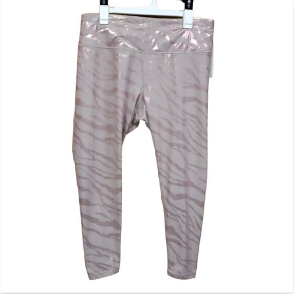 Calia Womens Foil Leggings XXL High Rise Energize Collection Pink Animal Print - Picture 1 of 9